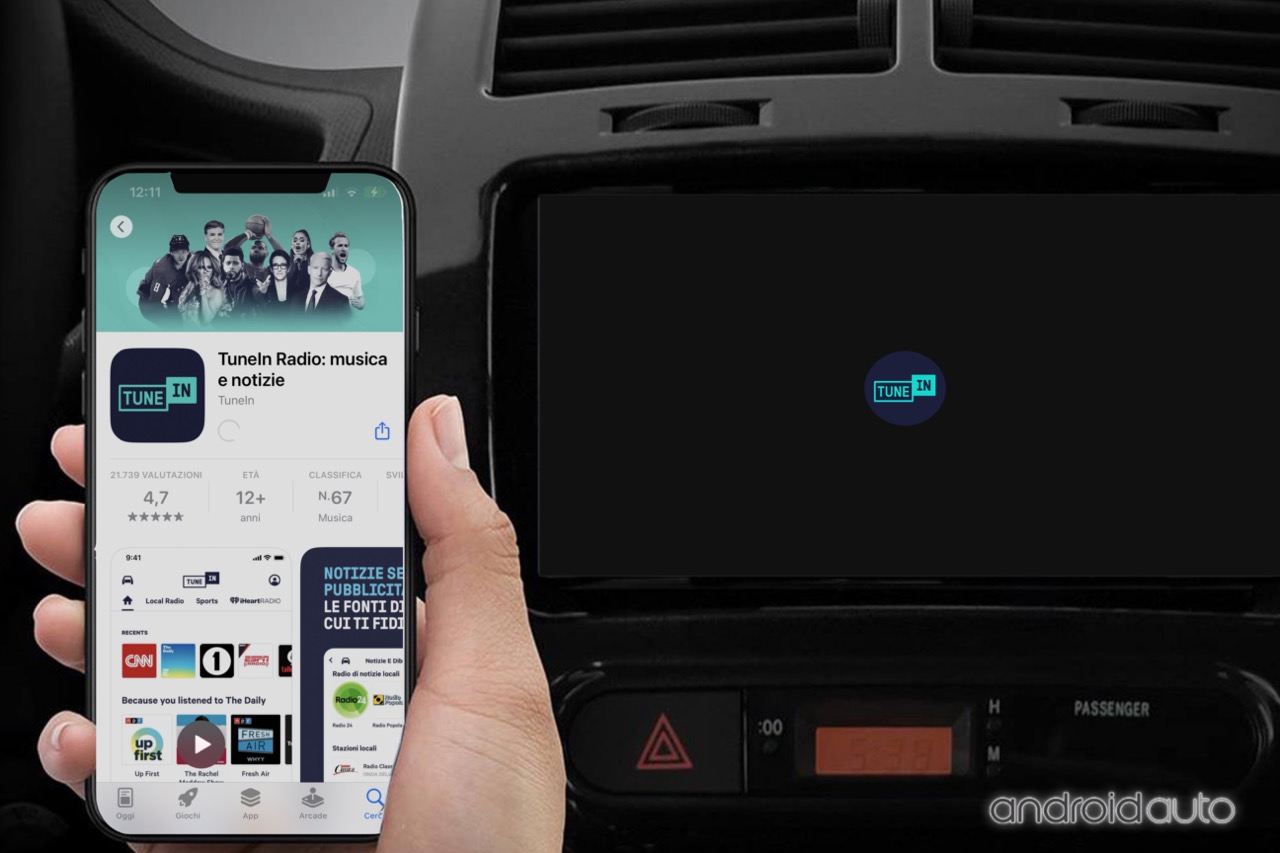 TuneIn Radio per Android Auto